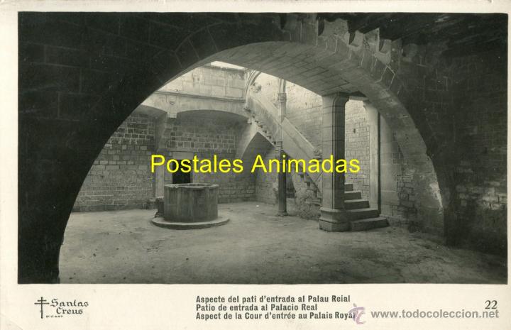 Cartes Postales: a03042 Santas Creus - Aspecte Del Pati D'entrada Al Palau Reial - N&ordm;22