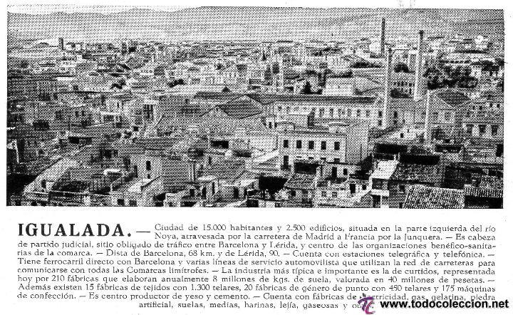 Postales: igualada. - Foto 1