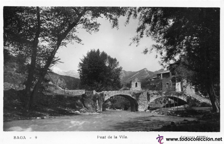 Postales: bag&aacute;. 9 pont de la vila. ed. rosell - Foto 1