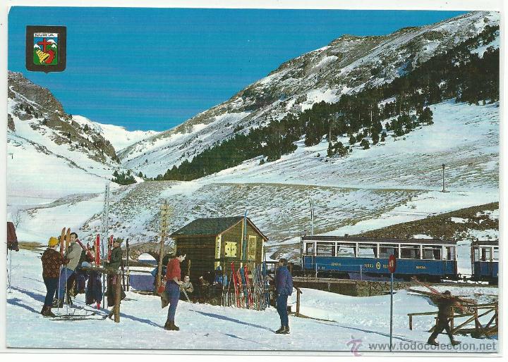 Postales: NURIA .- ESCOLA DE ESQUI I AL FONS NOU CREUS .- COMERCIAL ESCUDO DE ORO N&ordm; 4271