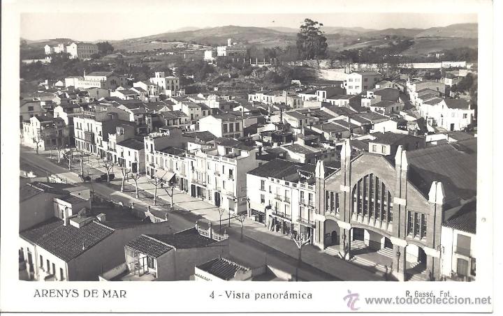 Postales: PS4306 ARENYS DE MAR 'VISTA PANOR&Aacute;MICA'. FOTOGR&Aacute;FICA. R. GASS&Oacute;. SIN CIRCULAR