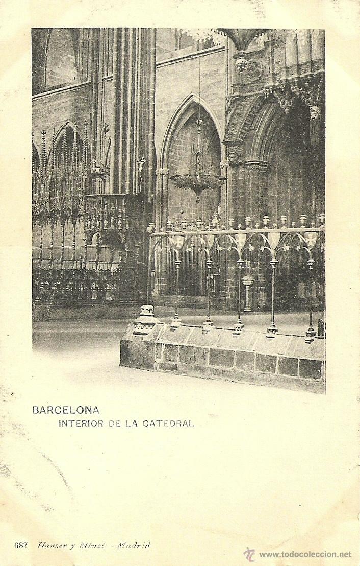 Postales: Barcelona - Interior de la Catedral. - Foto 1