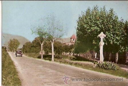 Postales: ANTIGUA POSTAL 106 SAN ESTEBAN DE PALAUTORDETRA ENTRADA AL PUEBLO VDA DE J BOIX ESCRITA 1965