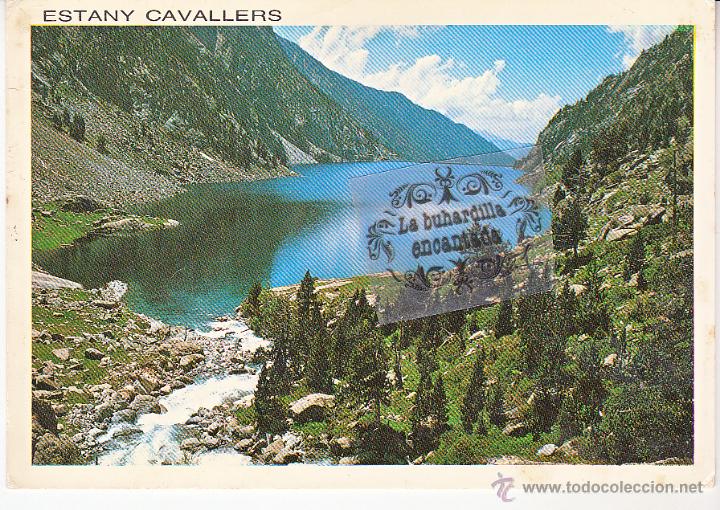Postales: POSTAL - LERIDA - VALLE DE CALDES ESTANY CAVALLERS - CIRCULADA SIN SELLO EN 1992