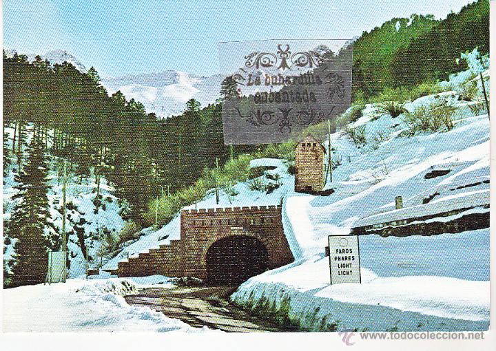 Postales: POSTAL - LERIDA - VIELLA BOCA NORTE TUNEL - NO CIRCULADA
