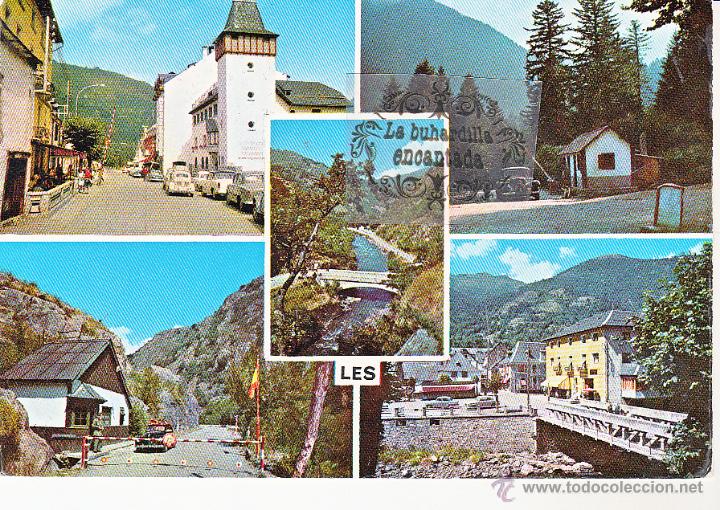 Postales: POSTAL - LERIDA - LES VALLE DE ARAN - CIRCULADA CON SELLO EN 1965