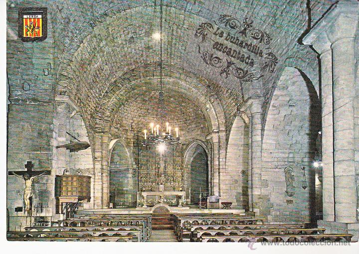 Postales: POSTAL - LERIDA - IGLESIA DE SANT LLOEN&Ccedil; - NO CIRCULADA