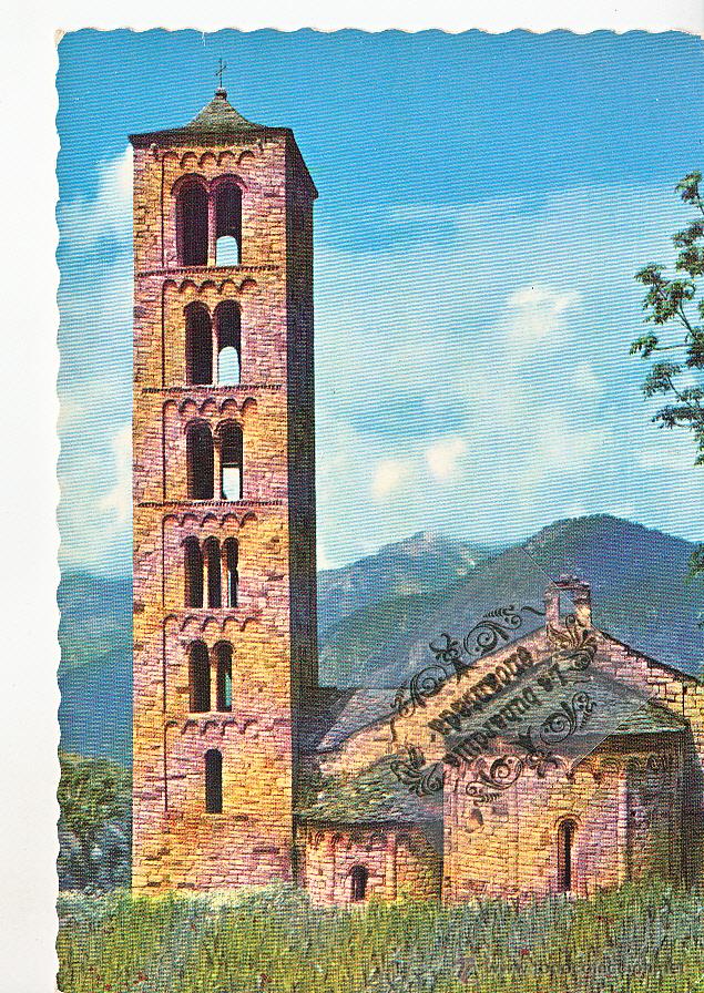 Postales: POSTAL - LERIDA - VALLE DE BOHI IGLESIA SAN CLEMENTE DE TAULL -  CIRCULADA SIN SELLO EN 1959