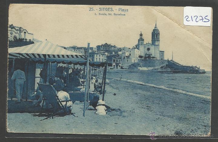 Postales: SITGES - 25 - PLAYA - ROISIN - (21275) - Foto 1