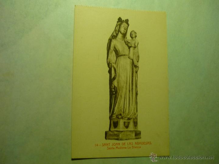 Postales: postal s.joan de las abadesas-santa madona la blanca