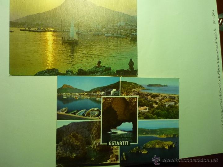 LOTE POSTALES ESTARTIT-COSTA BRAVA