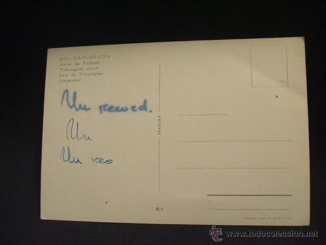 Postales: POSTAL - ARCO DE TRIUNFO - BARCELONA - - Foto 2