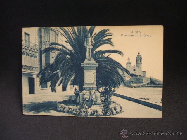 Postales: POSTAL - MONUMENTO A EL GRECO - SITGES - - Foto 1