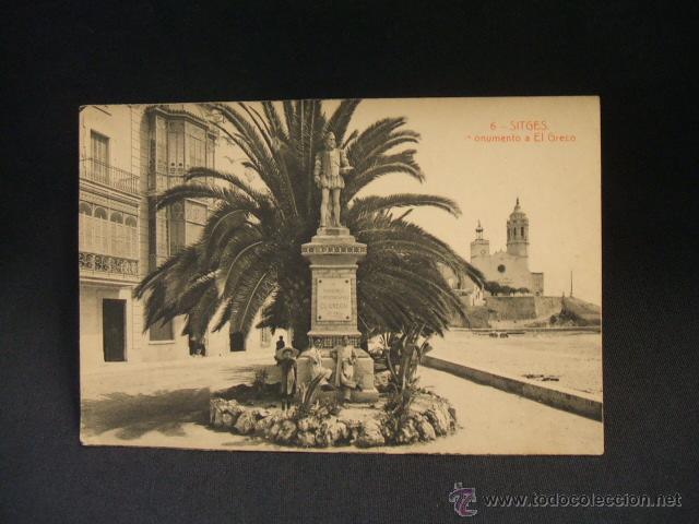 Postales: POSTAL - MONUMENTO A EL GRECO - SITGES - - Foto 1