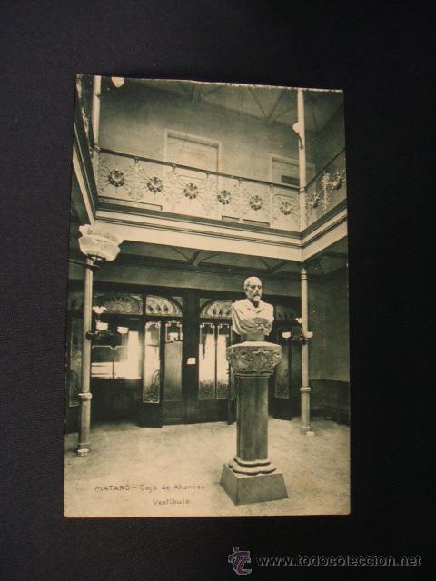 Cartoline: POSTAL - CAJA DE AHORROS (VESTIBULO) - MATARO -