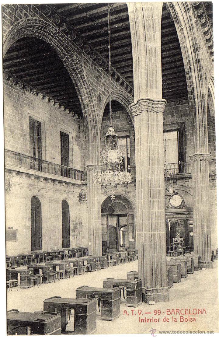 Postales: POSTAL BARCELONA - INTERIOR DE LA BOLSA - Foto 1
