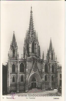 Postales: BARCELONA N&ordm; 51 - LA CATEDRAL - SOBERANAS - Foto 1