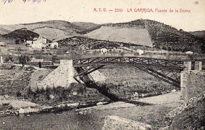 Postcards: la garriga. 2510 a.t.v. puente de la doma