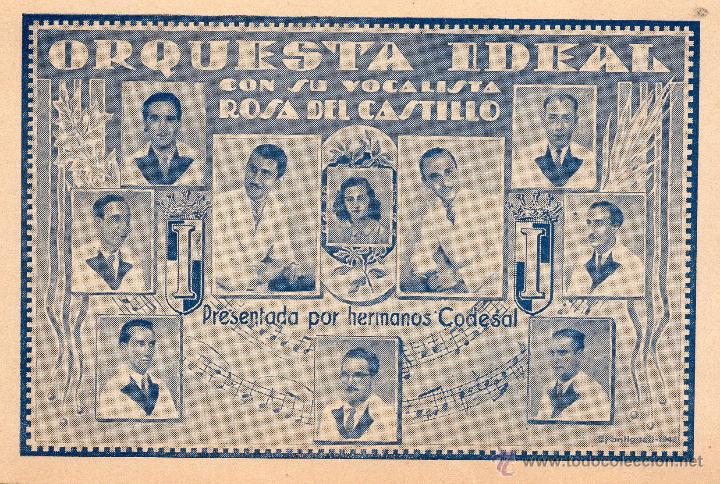 Postales: barcelona. orquesta ideal. rosa del castillo - Foto 1