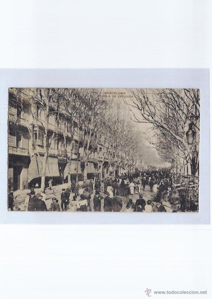 Postales: BARCELONA. RAMBLA DE ESTUDIOS. - Foto 1