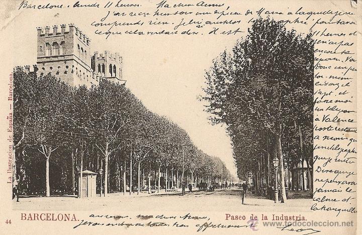 Postales: Barcelona - Paseo de la Industria. - Foto 1