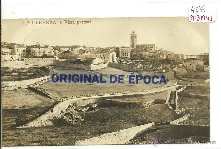 Postkarten: (PS-39941)POSTAL FOTOGRAFICA DE CERVERA-VISTA PARCIAL