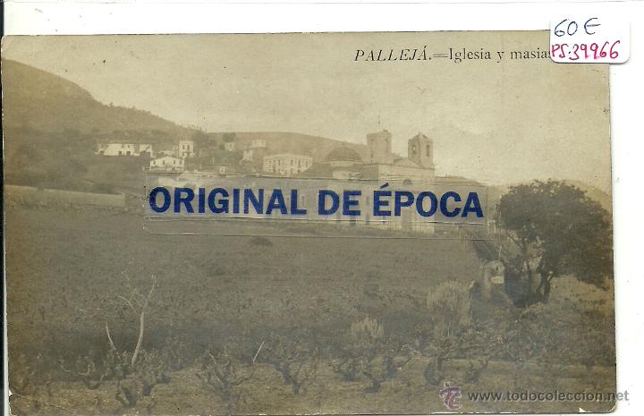 Postkarten: (PS-39966)POSTAL FOTOGRAFICA DE PALLEJA-IGLESIA Y MASIAS