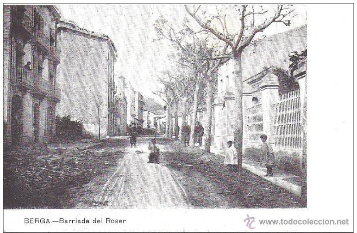 Postales: BERGA (BARCELONA) BARRIADA DEL ROSER - Foto 1