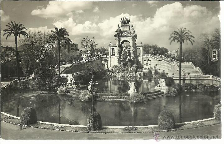 Postales: BARCELONA CASCADA PARQUE ESCRITA - Foto 1