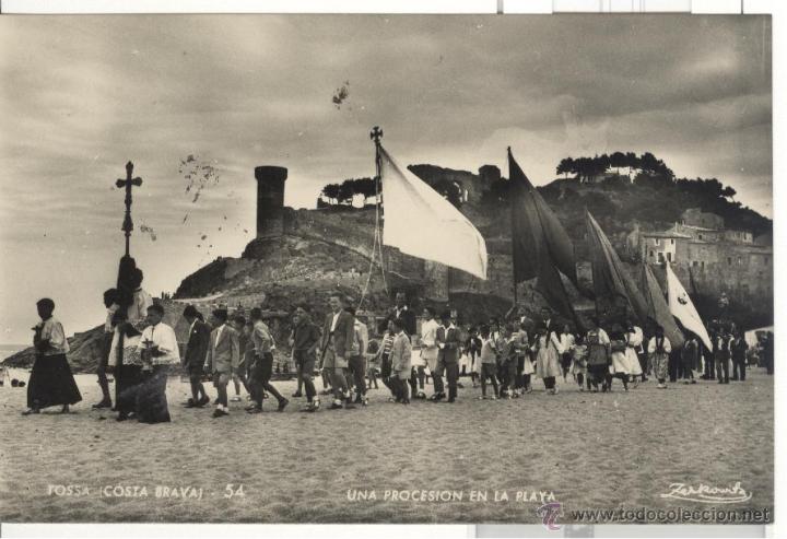 Postales: Tossa. una Procesi&oacute;n en la playa n&ordm; 54 - Foto 1