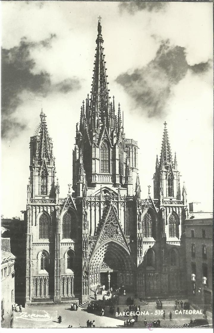 Postales: BARCELONA CATEDRAL SIN ESCRIBIR - Foto 1