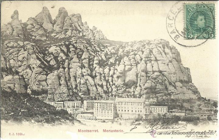 Postales: BARCELONA MONTSERRAT ESCRITA - Foto 1