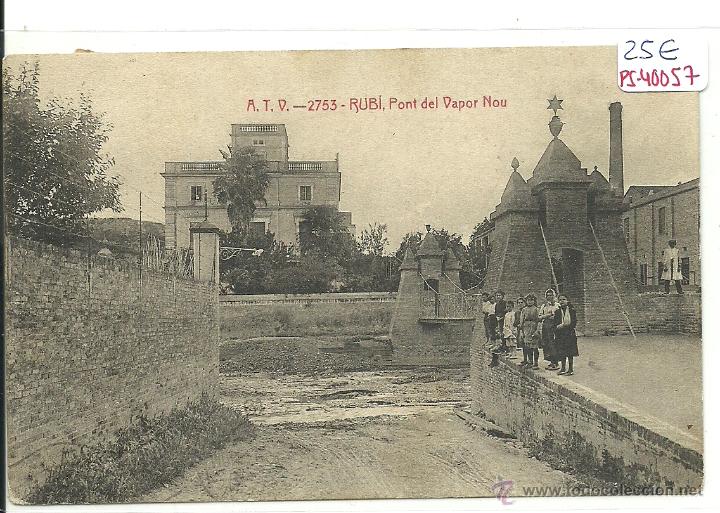 Postkarten: (PS-40057)POSTAL DE RUBI-PONT DEL VAPOR NOU