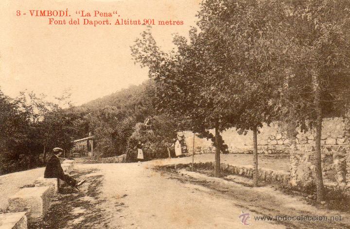 Postales: vimbod&iacute;. 3 la pena font del daport. thomas - Foto 1