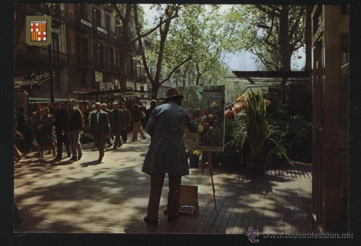 Postales: A-0154- BARCELONA. LAS RAMBLAS. - Foto 1
