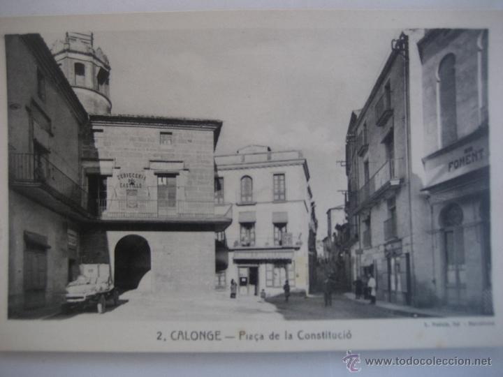 Postales: Calonge. N&ordm; 2 Pla&ccedil;a de la Constituci&oacute;. L. Roisin. Postal sin circular - Foto 1