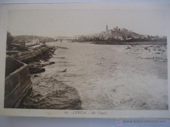 Postales: Lerida. N&ordm; 22. Rio Urgell. L. Roisin. Postal sin circular