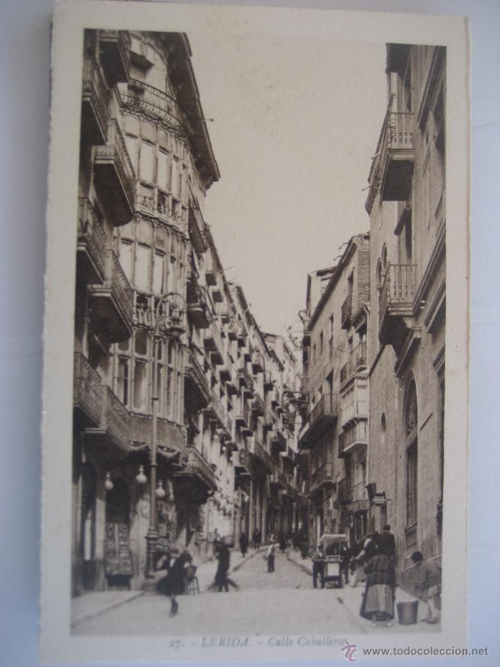 Postales: Lerida. N&ordm; 27. Calle Caballeros. L. Roisin. Postal sin circular