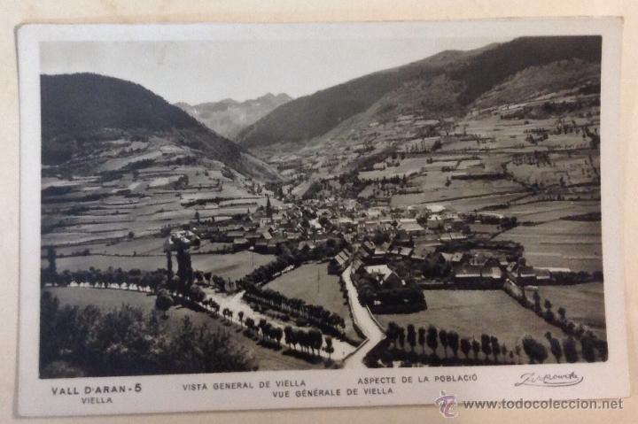 Postales: VALL D'ARAN. VALLE DE ARAN. VISTA GENERAL DE VIELLA. ASPECTE DE LA POBLACI&Oacute;. (ZERKOWITZ)