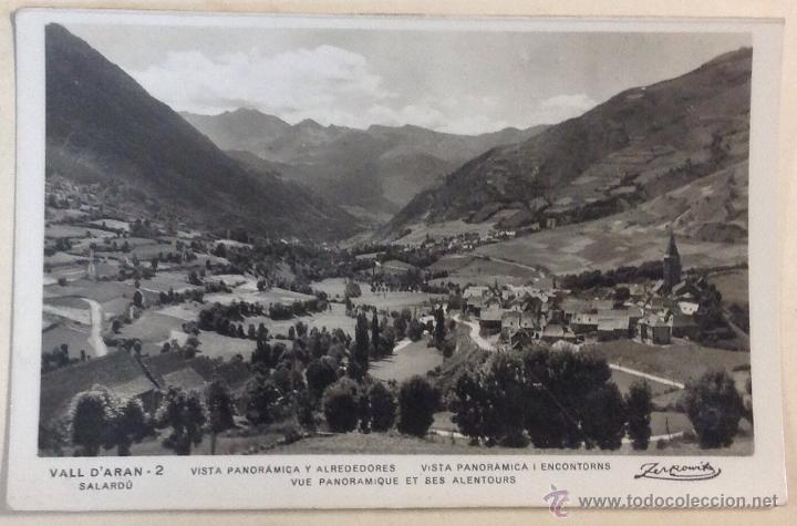 Postales: VALL D'ARAN. VALLE DE ARAN. SALARD&Uacute;. VISTA PANORAMICA Y ALREDEDORES. (ZERKOWITZ)