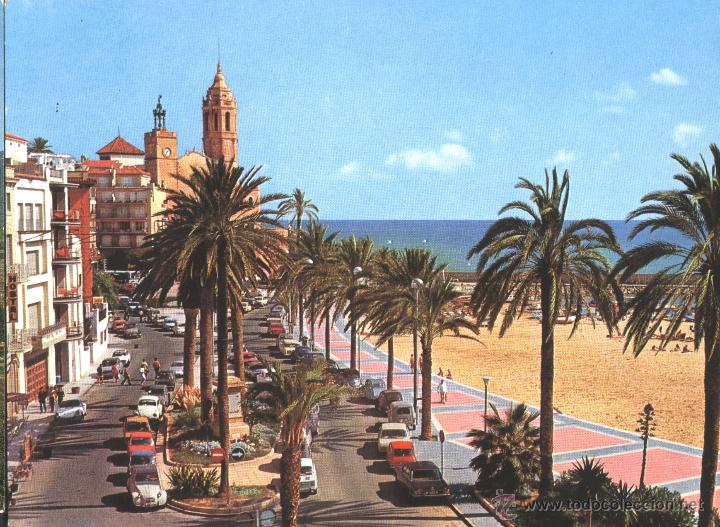 Postales: SITGES - PASEO DE LA RIBERA - Foto 1