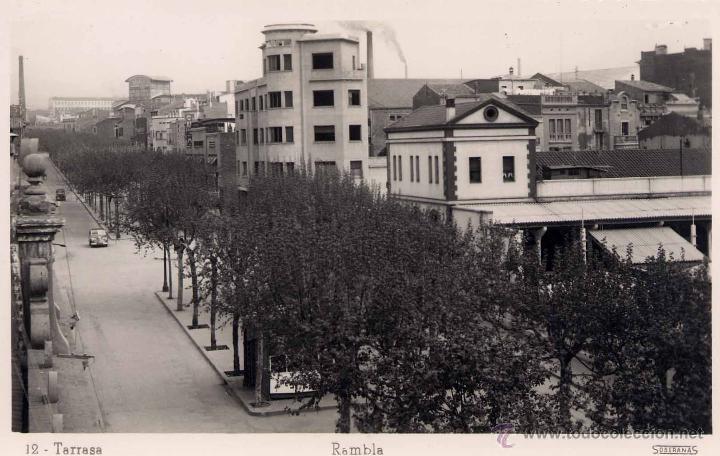 Postales: TARRASA (BARCELONA).- RAMBLA. - Foto 1