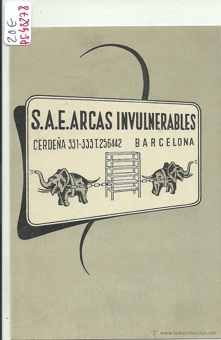 Postkarten: (PS-40278)POSTAL DE BARCELONA-S.A.E.ARCAS INVULNERABLES