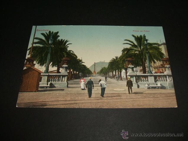 Postales: BARCELONA PASEO DE COLON - Foto 1