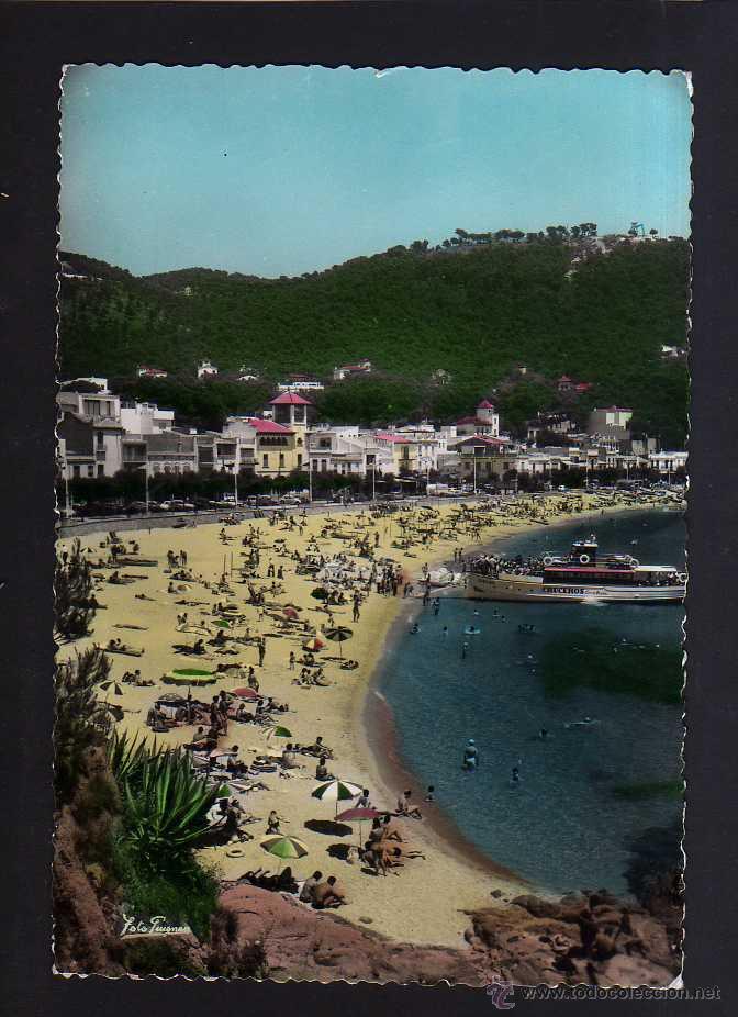 Postales: Palafrugell. Playa de Llafranch. circulada . - Foto 1