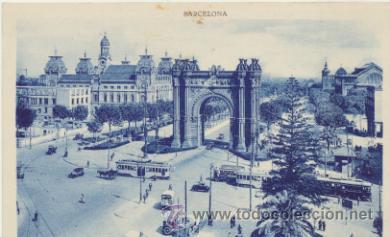 Postkarten: Barcelona.- Arco de Triunfo.