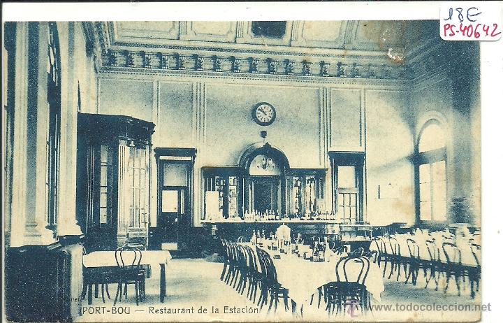 Postkarten: (PS-40642)POSTAL DE PORT-BOU-RESTAURANT DE LA ESTACION