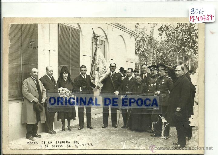 Postkarten: (PS-40737)POSTAL FOTOGRAFICA DE OLESA-FIESTA DE LA BANDERA,30-4-1922.FOTO OLIVER