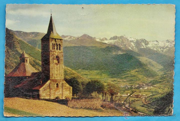 Postales: vilach - vall aran -lleida lerida - iglesia y panoramica -n&ordm; 5003 -ed. ofic turismo -escrita a&ntilde;os 50