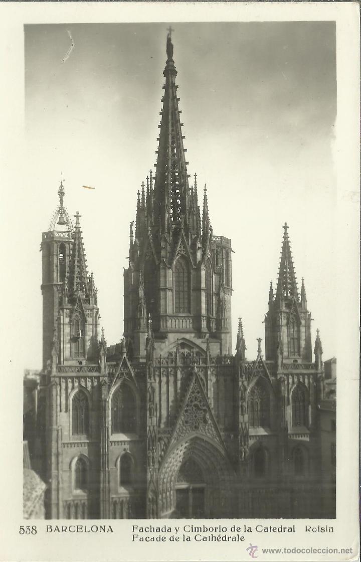 Postales: BARCELONA CATEDRAL ESCRITA - Foto 1